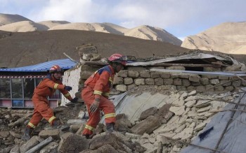 चीन भूकम्प : मृत्यु हुनेको संख्या एक सय २६ जना पुग्यो