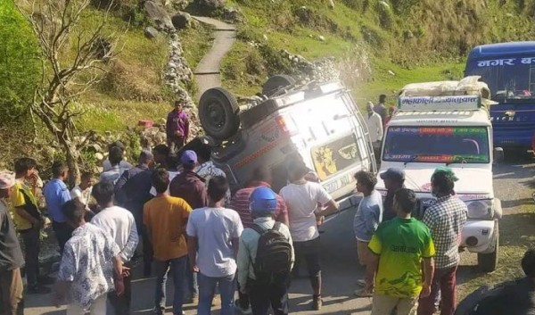 दार्चुलामा जिप दुर्घटना