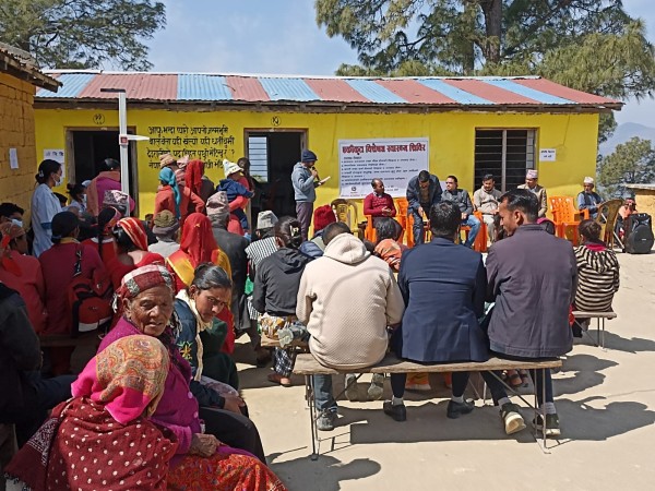 बैतडीको शर्मालीमा सम्पन्न स्वास्थ्य शिविरमा ३२४ जनाले लिए सेवा