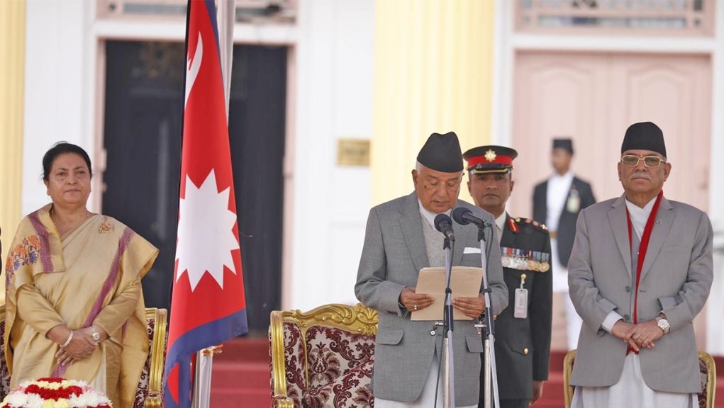 राष्ट्रपति रामचन्द्र पौडेलले लिए शपथ, शीतल निवासबाट बिदा भइन् भण्डारी