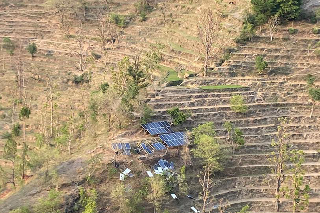 हावाहुरीले पाटन लिफ्ट खानेपानीको सोलार पाता उडायो, गणेशपुर गाउँमा खानेपानीको समस्या 